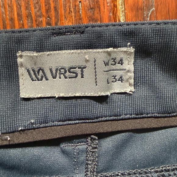 VRST Pants Mens 34x34 Gray Limitless 4-Way Stretch 5 Pocket Straight Fit - Picture 10 of 12